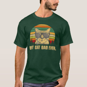 Beste kat vader ooit t-shirt Funny Cat Father Day
