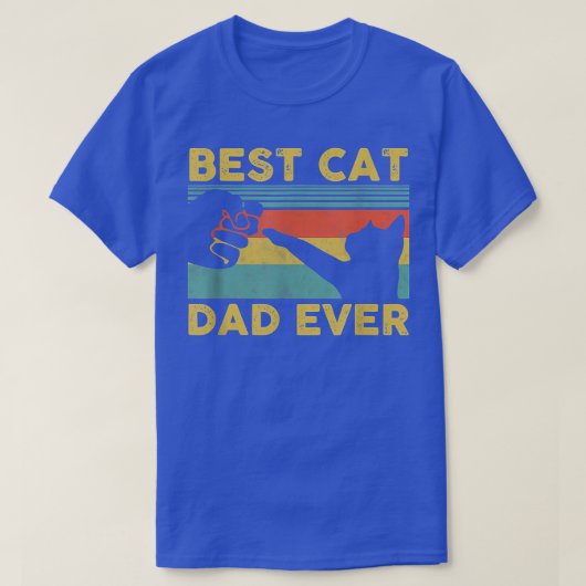 Beste kat vader ooit T-shirt Funny Cat Vaderdag (Design voorkant)