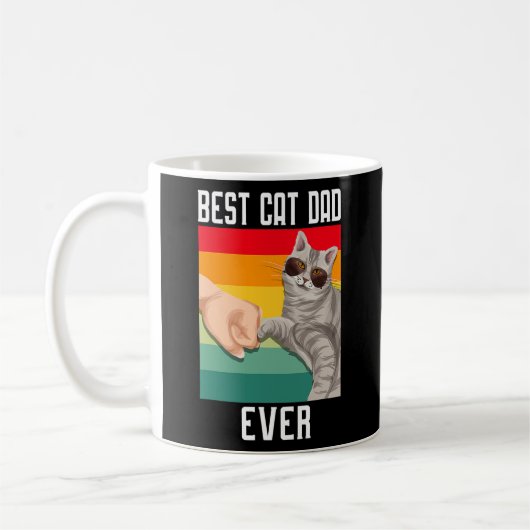  beste kat vader ooit vaderdag koffiemok (Links)