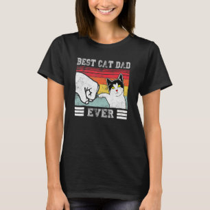 beste kat vader ooit voor mannen kat pap t-shirt