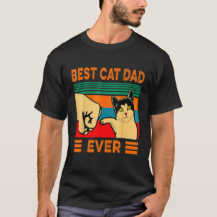  beste kat vader ooit vuist bop t-shirt