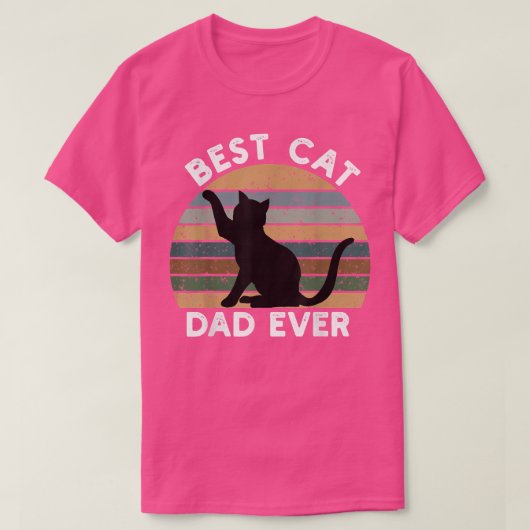 beste kat vader ooit zwarte kat vader vader t-shirt (Design voorkant)