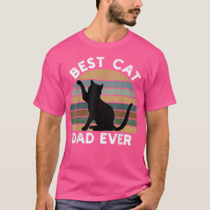  beste kat vader ooit zwarte kat vader vader t-shirt