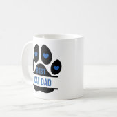Beste Kat Vader Pootafdruk Koffiemok (Voorkant links)