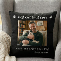 Beste Kat Vader Pootjes Huisdier Foto Zwart