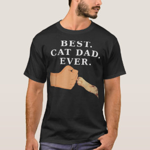Beste kat vader vader en Kat poot vuist T-shirt