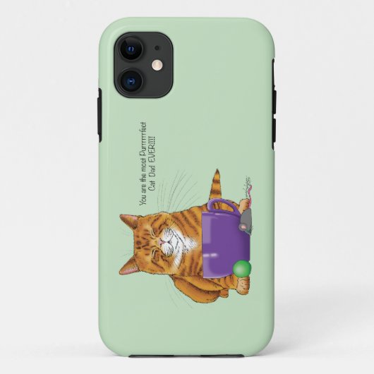 Beste kat vader Vaderdag Case-Mate iPhone Case (Achterkant)