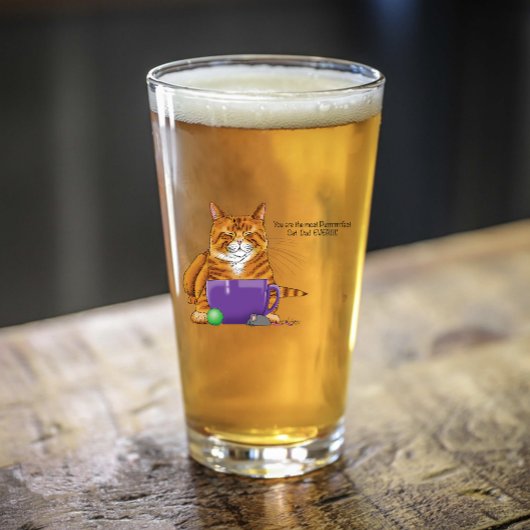 Beste kat vader Vaderdag Glas