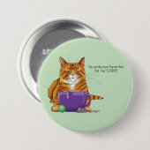 Beste kat vader Vaderdag Ronde Button 7,6 Cm (Voorkant /achterkant)