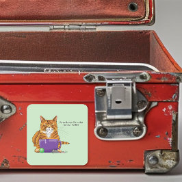 Beste kat vader Vaderdag Vierkante Sticker