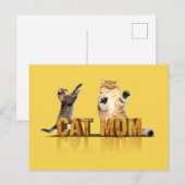 Beste kattemoeder ooit | cadeau voor kattenmam briefkaart (Voorkant / Achterkant)