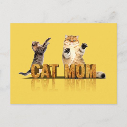 Beste kattemoeder ooit | cadeau voor kattenmam briefkaart (Voorkant)