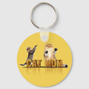 Beste kattemoeder ooit cadeau voor kattenmam sleutelhanger