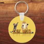 Beste kattemoeder ooit | cadeau voor kattenmam sleutelhanger (Voorkant)