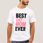 Beste kattemoeder ooit t-shirt (Voorkant)