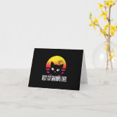 Beste katten-opa ooit | Retro katten cadeau Kaart (Gele Bloem)