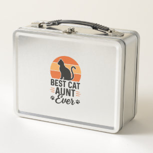 Beste katten tante ooit vintage zonsondergang kat