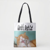 Beste kattenfoto tote bag (Voorkant)