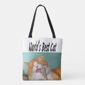 Beste kattenfoto tote bag (Achterkant)