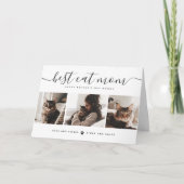 Beste kattenmoeder: aangepaste moedersdag kattenfo kaart (Voorkant)