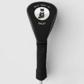Beste kattenmoeder aangepaste tekst foto aandenken golfheadcover (Voorkant)