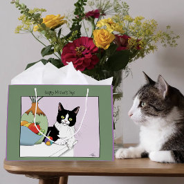 Beste Kattenmoeder Cute Tuxedo Kat Moederdag Groot Cadeauzakje