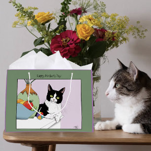 Beste Kattenmoeder Cute Tuxedo Kat Moederdag Groot Cadeauzakje