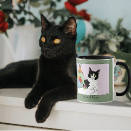 Beste Kattenmoeder Cute Tuxedo Kat Moederdag Mok