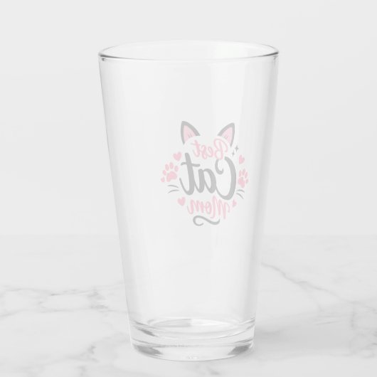 Beste Kattenmoeder Glas (Achterkant)