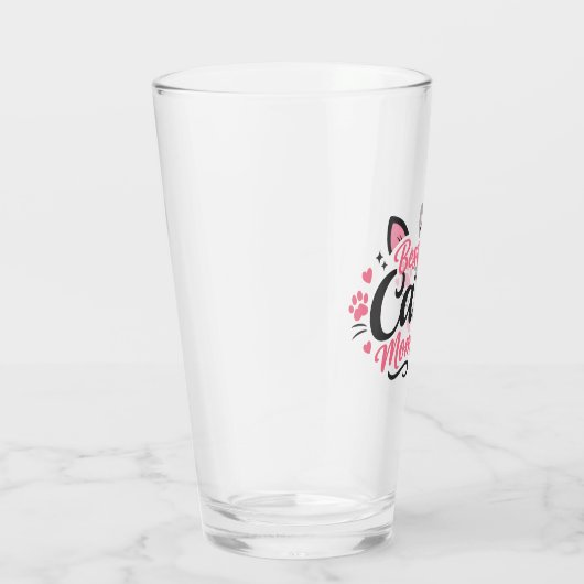 Beste Kattenmoeder Glas (Rechts)