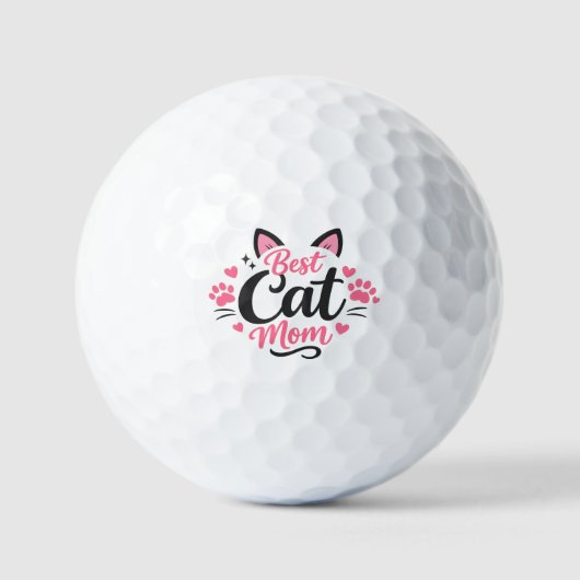 Beste Kattenmoeder Golfballen (Voorkant)