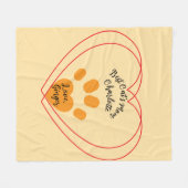 Beste Kattenmoeder Hartjes en Namen Fleece Deken (Voorkant (Horizontaal))
