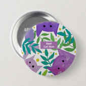 Beste kattenmoeder Katten en takken Ronde Button 7,6 Cm (Voorkant /achterkant)