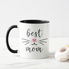 Beste Kattenmoeder Kitty Gezicht Mok