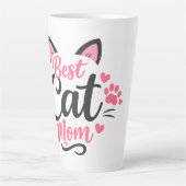 Beste Kattenmoeder Latte Mok (Voorkant)