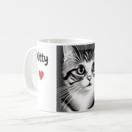 Beste kattenmoeder mok gepersonaliseerde kattenmok (Voorkant links)