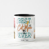 Beste Kattenmoeder Ooit 2 Foto Moederdag Mok (Midden)