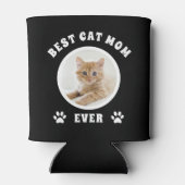 Beste kattenmoeder ooit aangepaste foto gepersonal blikjeskoeler (Achterkant)