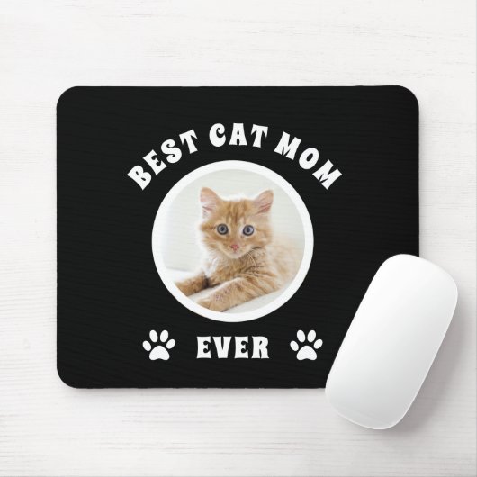 Beste kattenmoeder ooit aangepaste foto gepersonal muismat (Met muis)