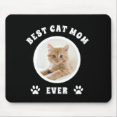 Beste kattenmoeder ooit aangepaste foto gepersonal muismat (Voorkant)