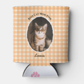 Beste kattenmoeder ooit Aangepaste grappige leuke  Blikjeskoeler (Voorkant)