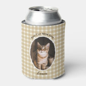 Beste kattenmoeder ooit Aangepaste grappige leuke  Blikjeskoeler (Blikje Voorkant)