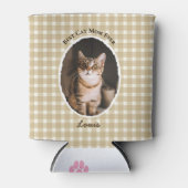 Beste kattenmoeder ooit Aangepaste grappige leuke  Blikjeskoeler (Voorkant)