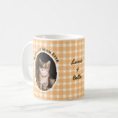 Beste kattenmoeder ooit Aangepaste grappige leuke Koffiemok (Voorkant links)