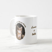 Beste kattenmoeder ooit Aangepaste grappige leuke Koffiemok (Voorkant links)