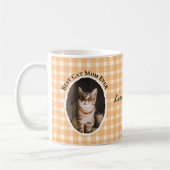 Beste kattenmoeder ooit Aangepaste grappige leuke Koffiemok (Links)