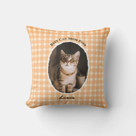 Beste kattenmoeder ooit Aangepaste grappige leuke Kussen