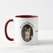 Beste kattenmoeder ooit Aangepaste grappige leuke Mok (Links)