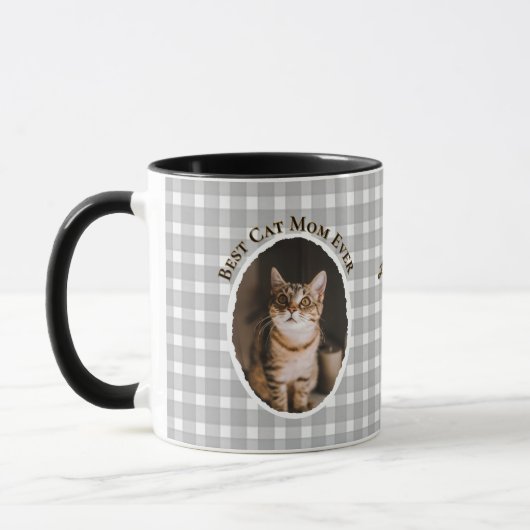 Beste kattenmoeder ooit Aangepaste grappige leuke  Mok (Links)