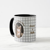 Beste kattenmoeder ooit Aangepaste grappige leuke Mok (Voorkant links)